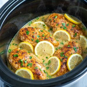 Budget-Friendly Slow Cooker Lemon Herb Chicken