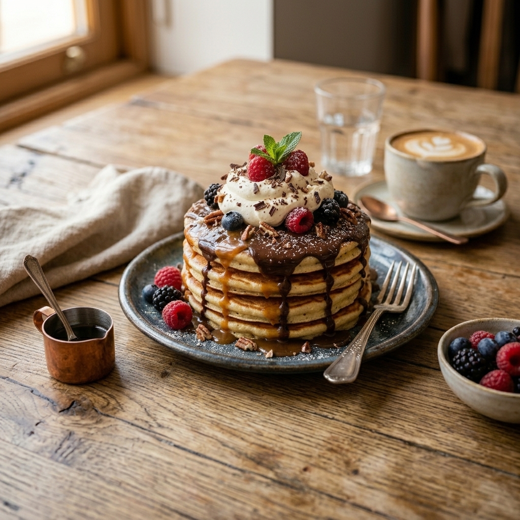 Decadent Fluffy Pancakes Made From Scratch in Just 15 Minutes