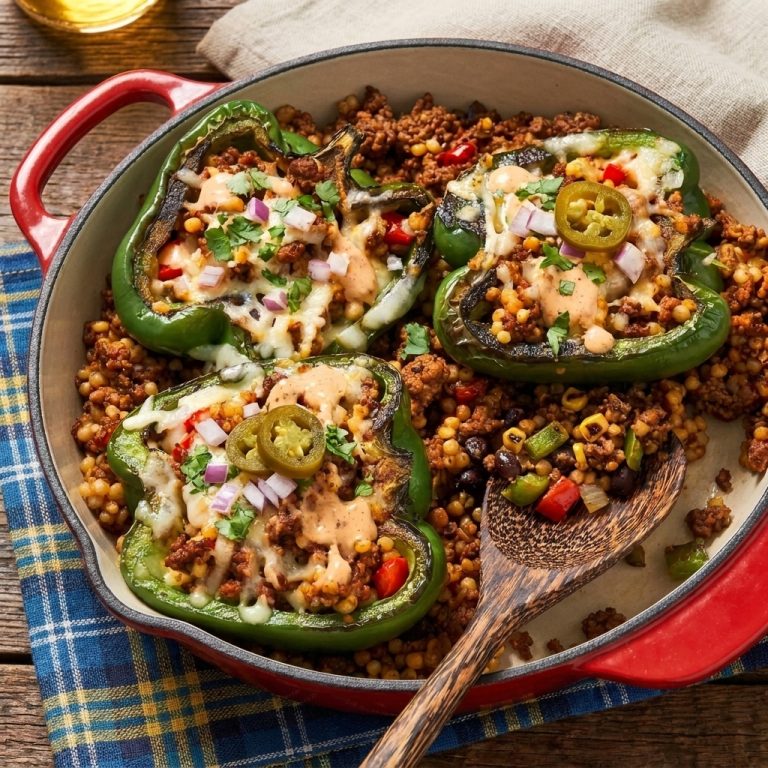 Bold Flavor Explosion in Stuffed Peppers with Beef