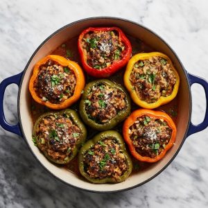 Guilt-Free Stuffed Bell Peppers with Savory Beef